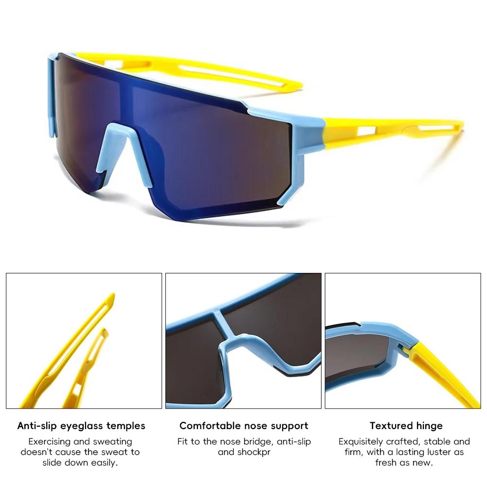 1Pc Kids Cycling Sunglasses MTB Fishing Sport Bicycle Glasses UV400 Child Camping Goggles Boys Girls Outdoor Bike Eyewear