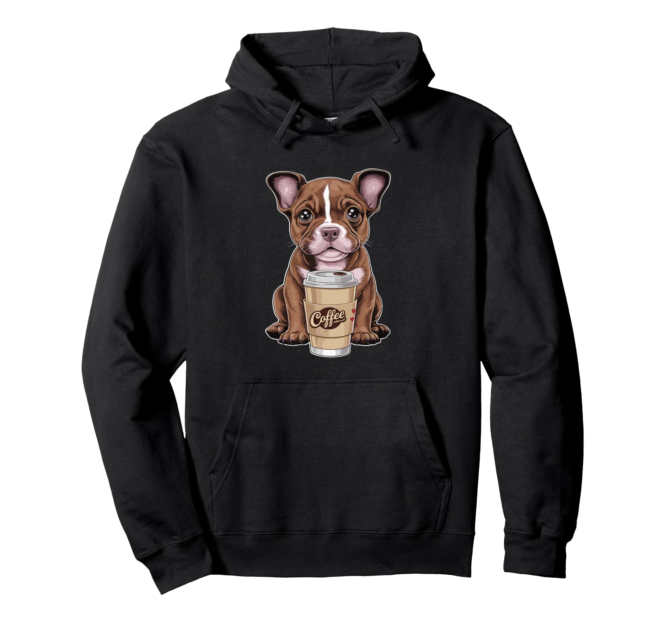 

Cute dog loves coffee and adorable puppies. Parker