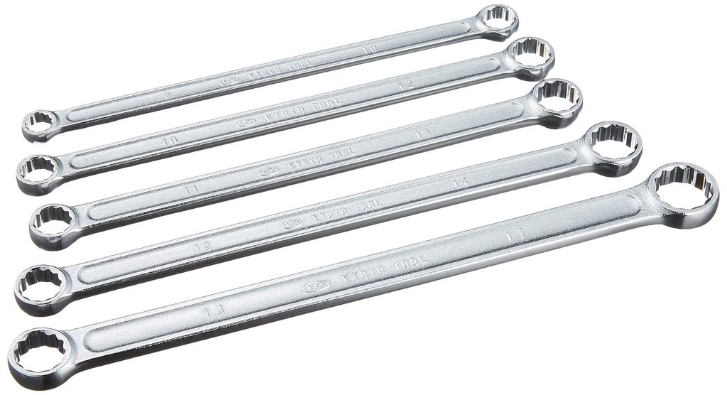 Kyoto Machinery Tools Gerader langer Ringschlüsselsatz, 5 Stück, M1505 (KTC)