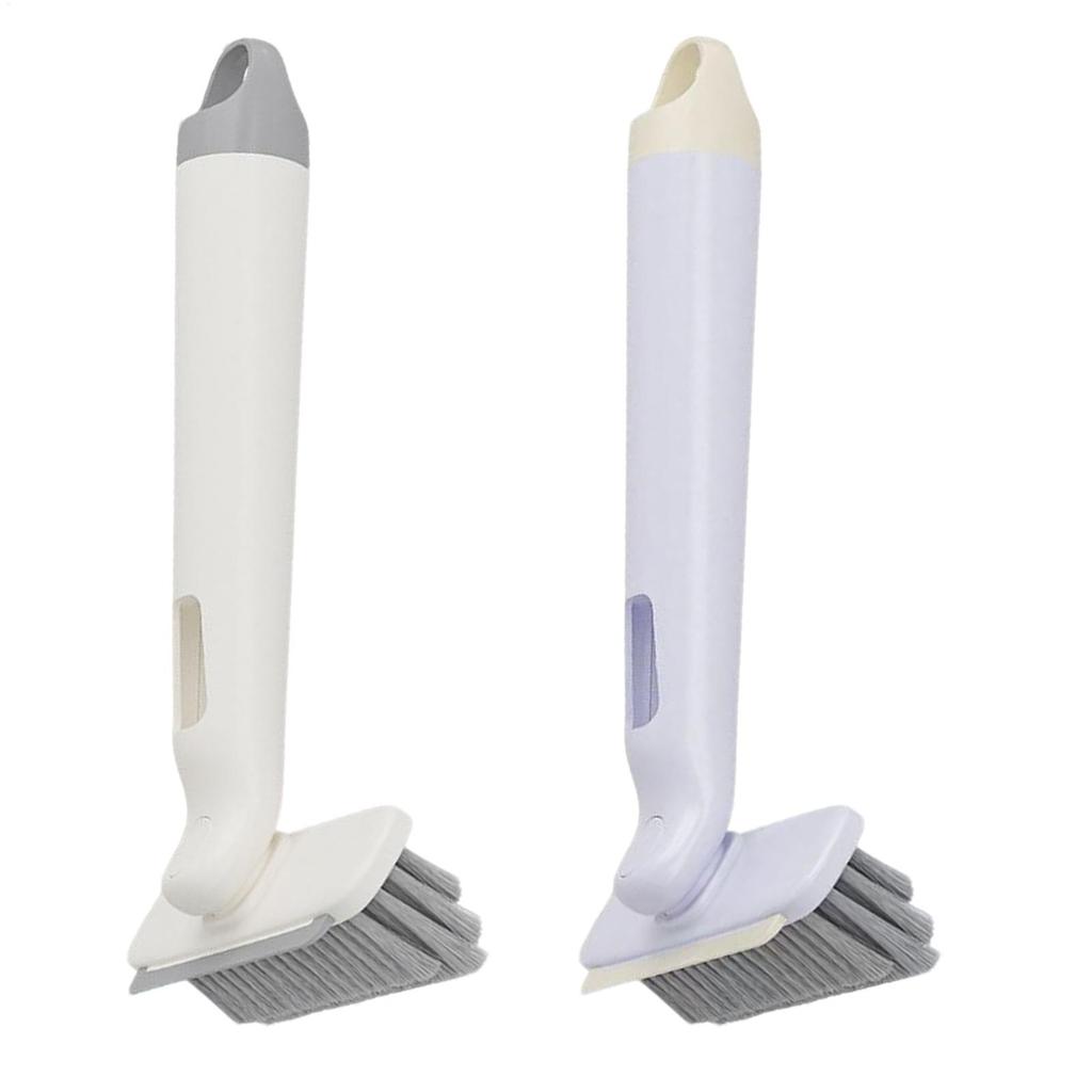 Multipurpose Bathroom Tile Floor Gap Cleaning Brush Rotating Crevice Brushes with Scraper Strong Bristles Cleaning Supplies