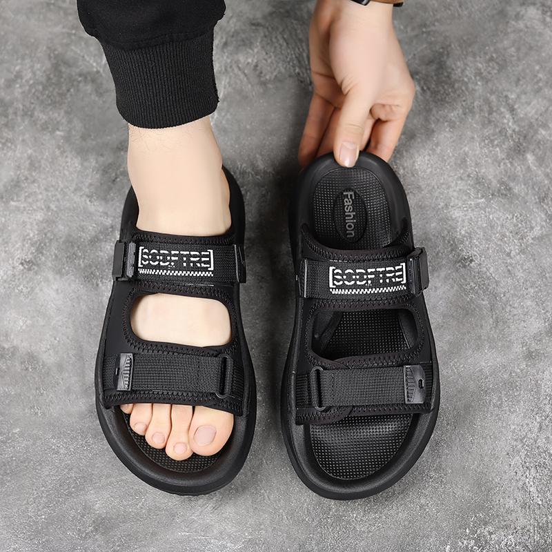 Fashion Beach casual men's slippers Comfortable and fashion design Outdoor street Walking Daily Breathability youth shoes Trendy New