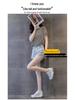 2025 Trendy Women's Genuine Leather Platform Sneakers with Thick Sole and Concealed Lift