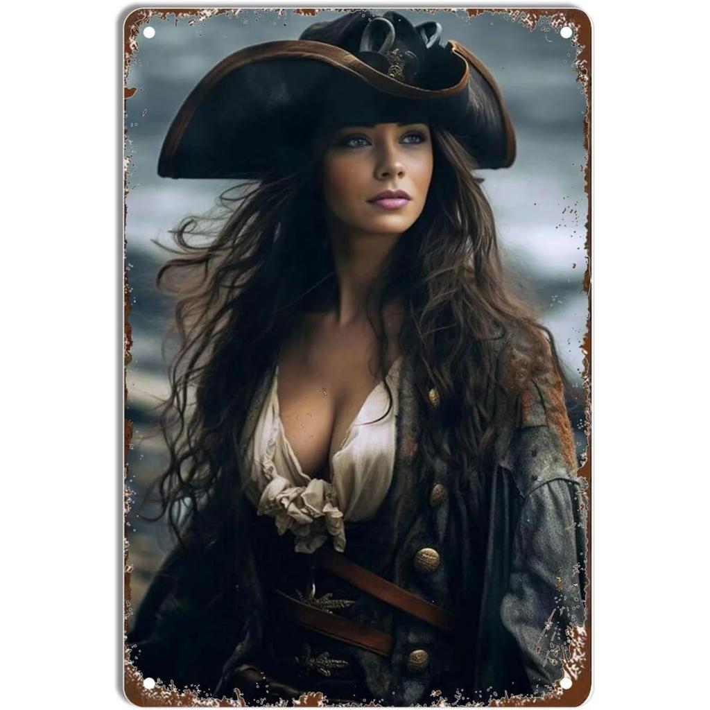 Metalowe Blaszane Znaki Vintage do Jaskini Mężczyzny, Plakat Pin-up Girl jako Sztuka Ścienna, Wystrój Domu