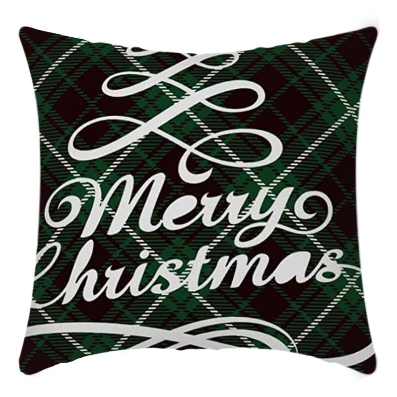 New Christmas Throw Pillow, Polyester Linen, Festive Dress Cushion, Bedroom Living Room Square Pillow, Cushion Pillow Case