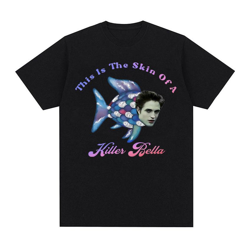 Robert Pattinson Edward Twilight Graphic T Shirt Unisex Fashion Cotton Short Sleeve T-shirts Unisex Retro O-Neck Oversized T-shirt