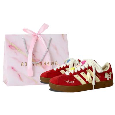 Vl Court Classic Odolné proti oděru, Lehké a prodyšné Nízké skateboardové boty Unisex Červené KK3774(Tým1071-)