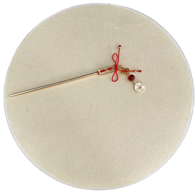 Chinese Knot Ancient Hair Stick Antique Hanfu Hair Fork New Year Hairpin  Cheongsam Accessories