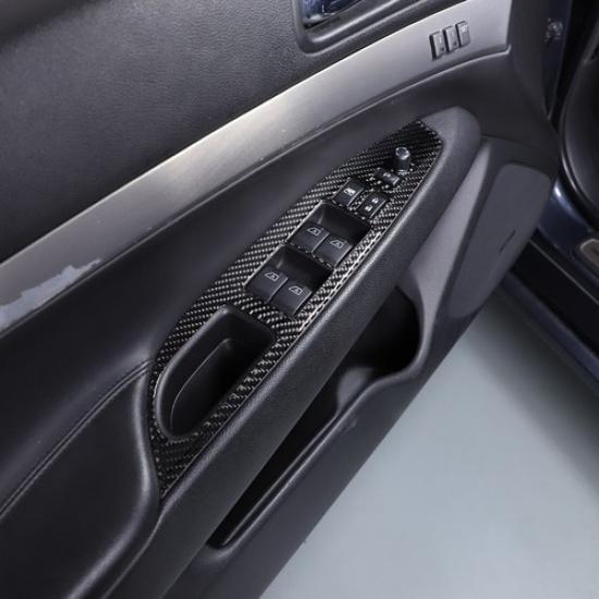 Carbon fiber Window Lift Switch Button Trim Sticker For Infiniti G37 G35 07-2013