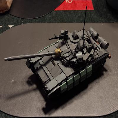 Non-Toxic Moc Building Block Military Tank Model Suitable For Small Particle Assembled Building Block Children'S Toys