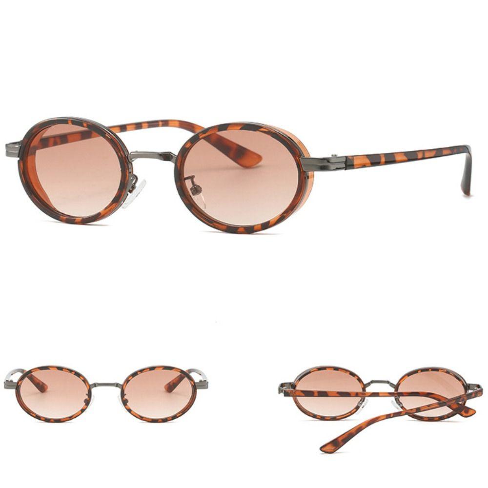 Trend Elliptical Eyewear UV Protection Small Frame Sunglasses Fashion Retro Oval Sunglasses  Unisex