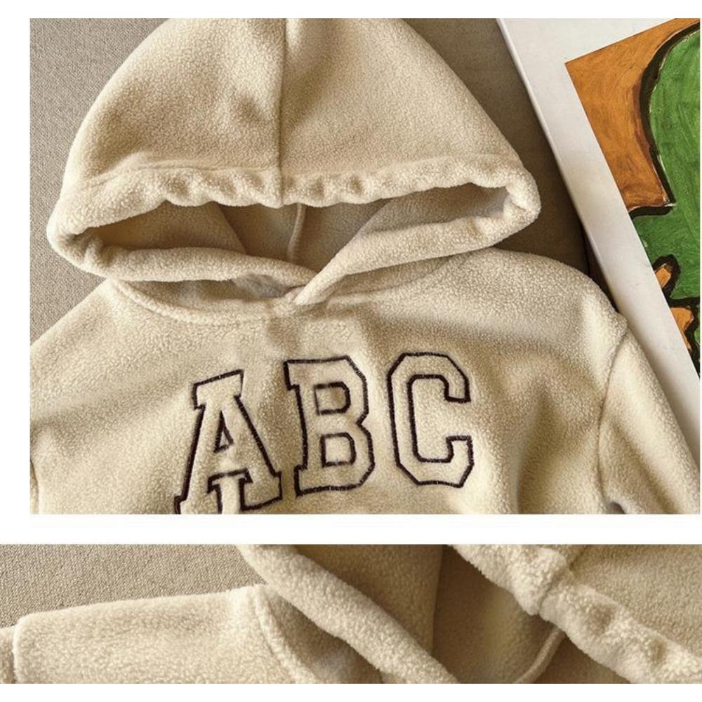 Children's Sweatshirt Set 3-8Y Autumn/Winter Fleece-Lined Sports Casual Set Boys' Girls' Sweatshirts Children's Hoodies