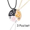 3/4 Pcs/Set Best Friends Pendant Necklace for Women Avocado Lover Broken Heart Clavicle Chain BFF Best Friends Jewelry Gifts