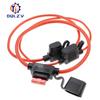Waterproof 32V Mini Small Medium Auto Fuse Holder 18/1614/12/10AWG and Car Blade Fuse 2A 3A 5A 7.5A 10A 15A 20A 25A 30A 35A 40A