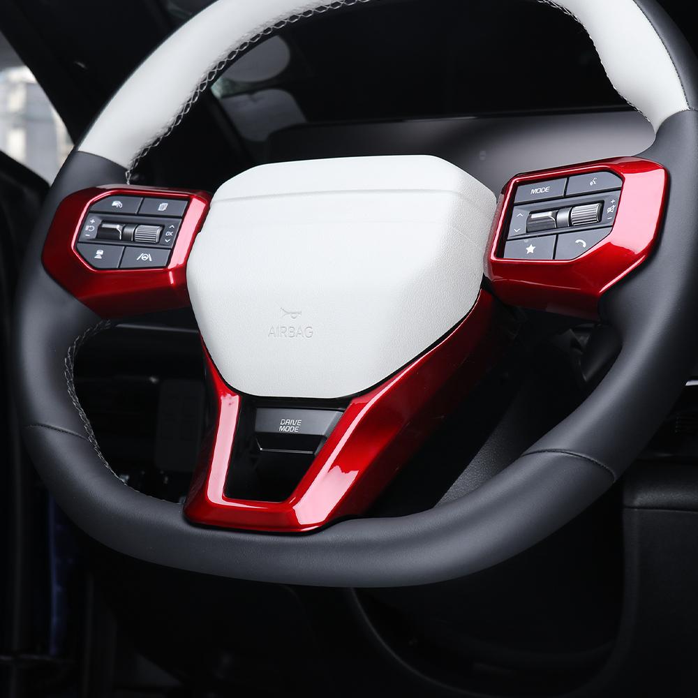 3pcs Car Steering Wheel Switch Button Trim Panel Frame Chin Cover For Kia K4 /K4 GT Line Interior Style Accessories LHD RHDGood product