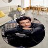 Carlos Sainz Round Area Rug,Carpet Rug for Living Room Bedroom Sofa Playroom Decor,Non-slip Floor Mat45