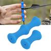 Set of Silicone Bowstring Finger Saver For Archery Hunting String Finger Guards(blue)