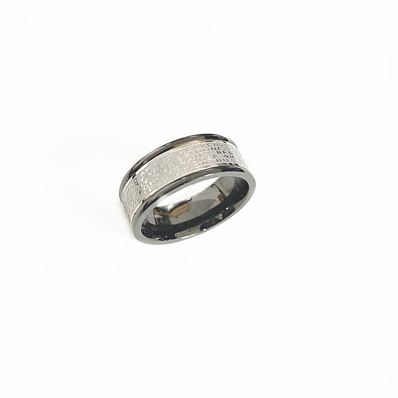10Pcs Male and female exaggerated personality stainless steel rings, stainless steel finger rings, vintage accessories