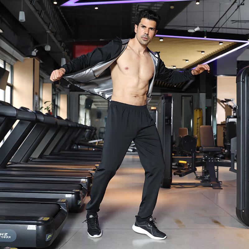 OEING Men's Sweat-Inducing Short Sleeve Fitness Suit