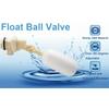 1/2Pcs Float Valve Stable Water Float Valve Shut Off 1/ 2" Automatic Waterer Bowl Fill Feed Water Trough Horse Cattle Sheep Pig Dog Water Float Valve
