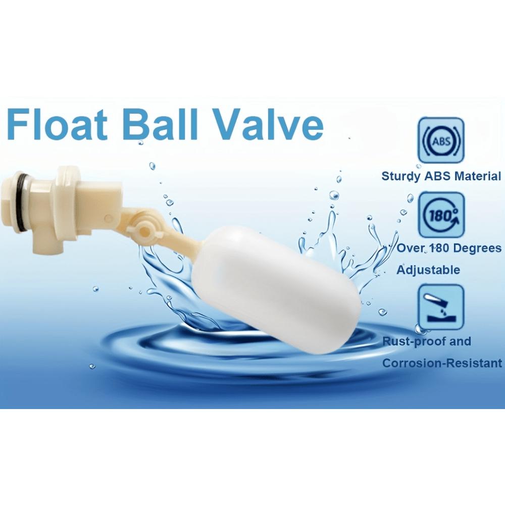 1/2Pcs Float Valve Stable Water Float Valve Shut Off 1/ 2" Automatic Waterer Bowl Fill Feed Water Trough Horse Cattle Sheep Pig Dog Water Float Valve