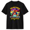 I‘m Retired  It’s 5 O‘clock Everywhere  Parrot Drinking Summer Cotton T-Shirt For Couple Summer  Streetwear T-Shirts O Neck Tees