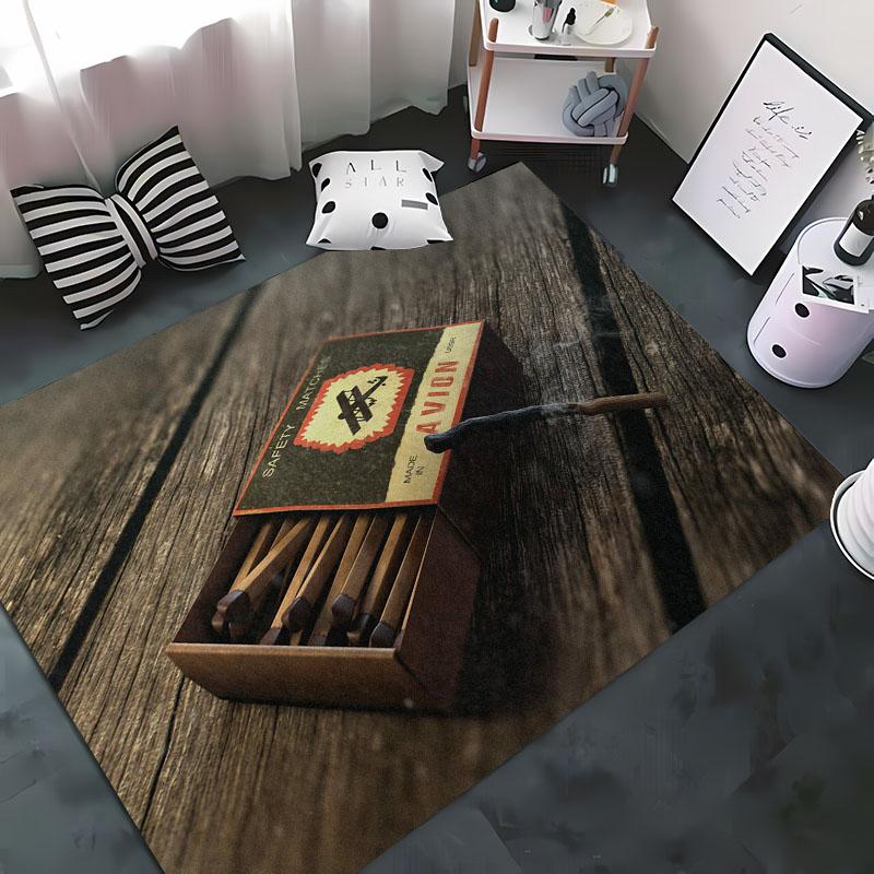 

Naughty Matchstick 3D HD Cartoon Rug Non-slip Floor Mat for Kids Living Room Bedroom Sofa Kitchen Decor 40x60cm (16x24in)
