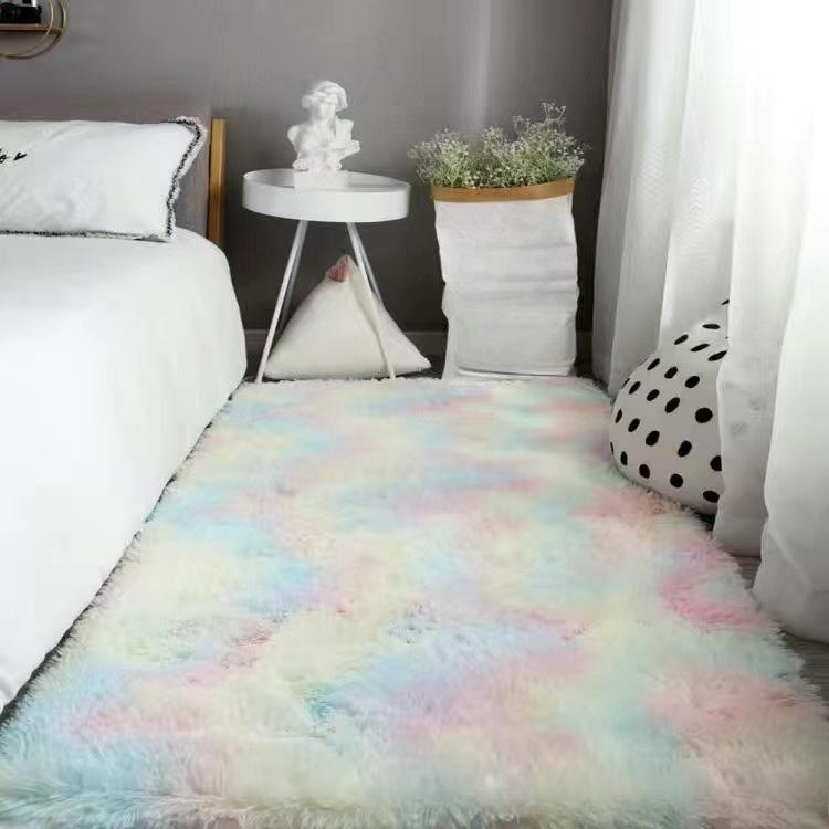 Ins Nordischer Weicher Flauschiger Teppich Wohnzimmer Couchtisch Keramikfliese Anti-Rutsch-Bodenmatte Babysicherheit Kletterteppich Haustier Spielmatte 40x120cm