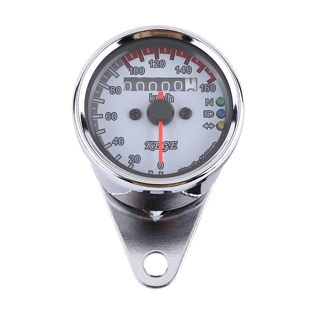 Odometer Motorcycle LED Backlight meter Gauge Signal (Black)