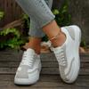 Women Sports Shoes New Tennis Running Canvas Sneakers Casual Basket Skateboard Spring Round Toe Flats Barefoot Sneakers Ladies