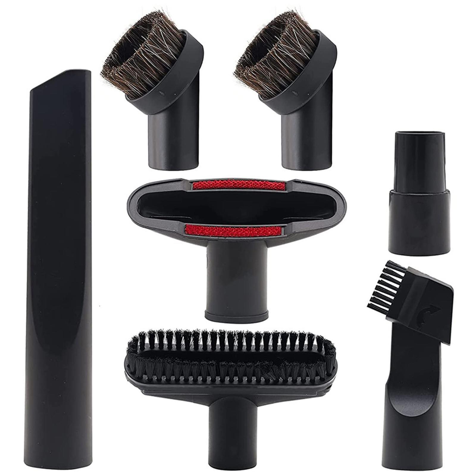

Set of 7 Durable Vacuum Cleaner Attachments Crevice Nozzle Long Lasting Mattress Nozzle Plastic Vacuum Cleaner Accessory