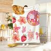 Retro Sticker Collage Throw Lightweight  Flannel Blanket Soft Skin-Friendly For Summer Cooling