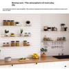 Black Floating Wall Shelves With Durable Metal Brackets Large Storage For Bedroom Living Room Home Decor