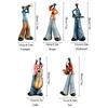 Modern Abstract Resin Music Band Figurine Musician Sculpture Musical Instruments Statue Gift Home Office Living Room Decor