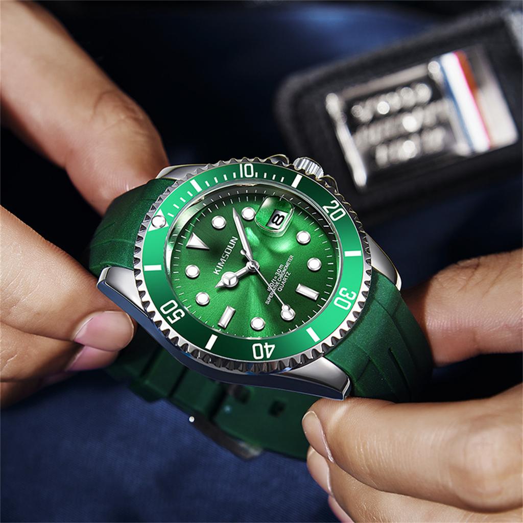 Men's Waterproof Luminous Running Alarm Clock Watch