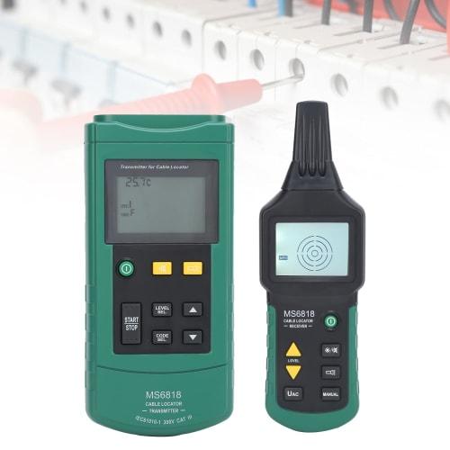 Cable Short Circuit Finder, Mute Function Cable Detector MS6818 for Power Supply Systems, Lightweight for Electricians In Buildings and Construction