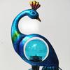 1PC Solar Light Peacock Light Garden Light Rotating Lighting Wrought Iron Ornament Insertion Garden Decorative Light