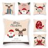 Weihnachtsmann Auto Kissenbezug Zuhause Elch Frohe Weihnachten Kissenbezug Neujahrsdekoration Natal Navidad Ornamente