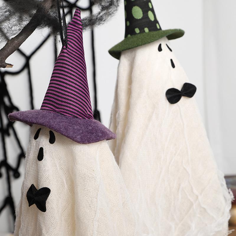 Decorazioni di Halloween, Bianco, Streghe, Fantasmi, Fantasmi da Appendere, Carillon, Festa dei Fantasmi, Feste in Casa, Ciondoli Decorativi