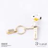 PEANUTS Bag Key Snoopy and Woodstock Bag Popular Snoopy Goods [Three Carat] Clip, Keychain, Charm,