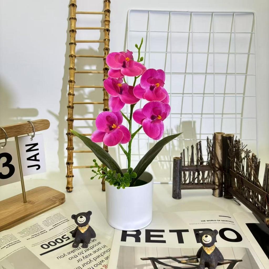 Artificial Butterfly Orchid Flower Bouquet For Home Decor And Arrangements Event