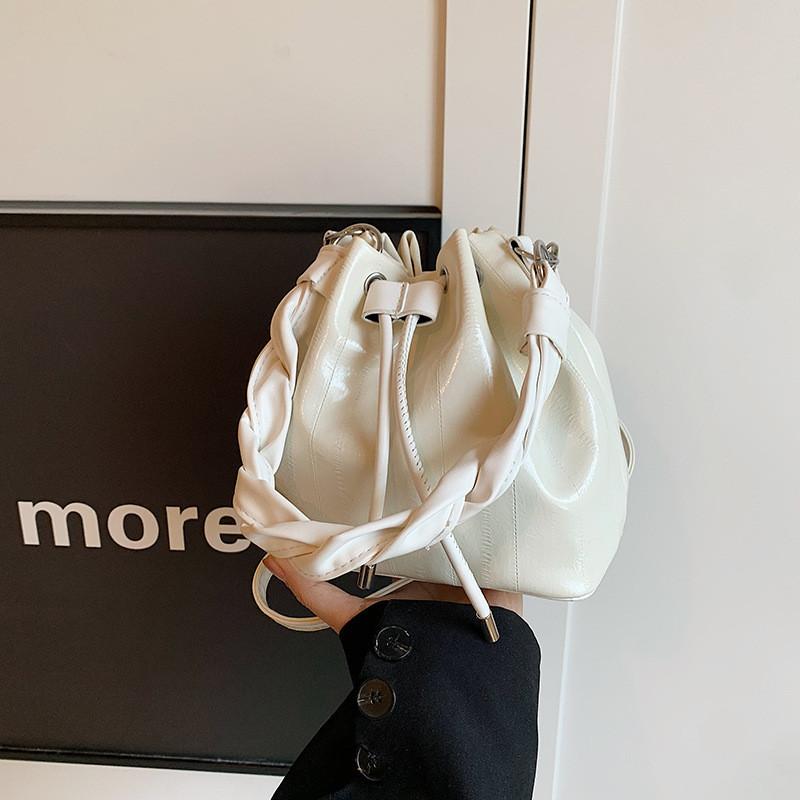 Trendy Womens Summer Pu Bucket Bag Fashionable Casual Crossbody Handbag