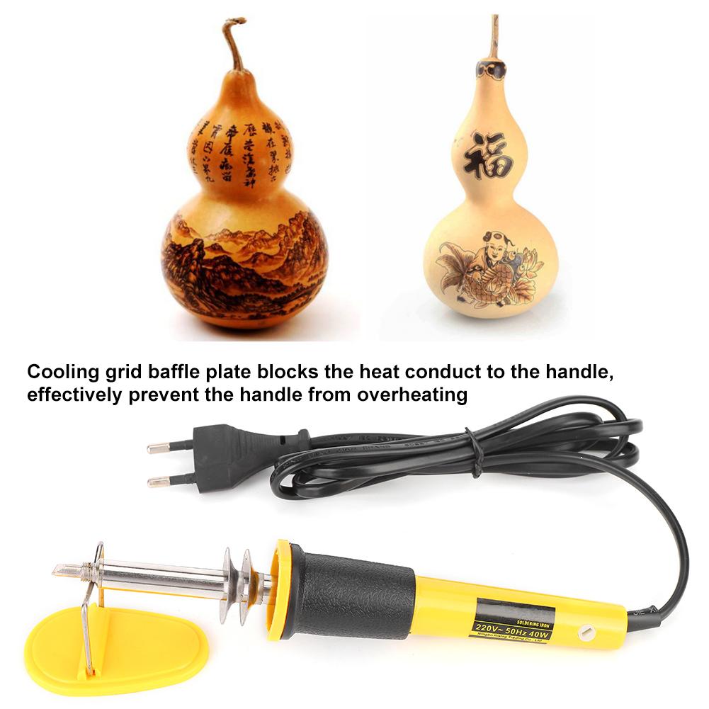 Pyrography Pen Leather Wood Craft Electric Woodburner Leather Tool   40W