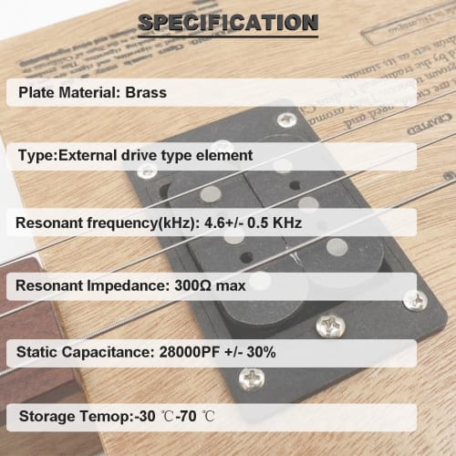 DAOKAI 20pcs 27mm Piezo Disc Piezo Pickups, 3.93" Lead Piezo Amplifier Discs for Microphones, Drums, Triggers, Acoustic Pickups with Buzzer and Adhesi