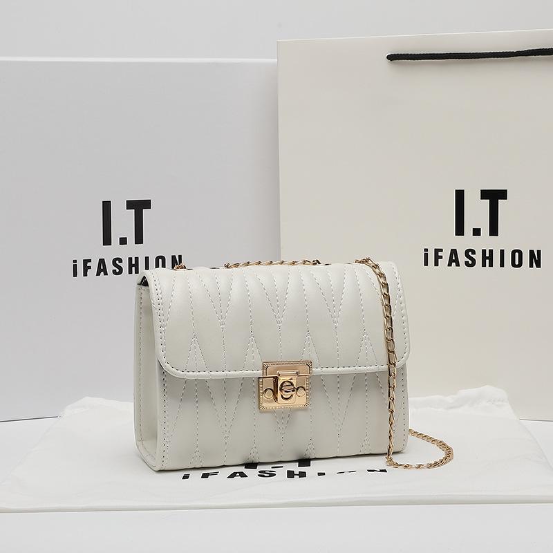 

Fashion trend single shoulder women s bag bag striped fringed plum blossom chain crossbody small square bag белый