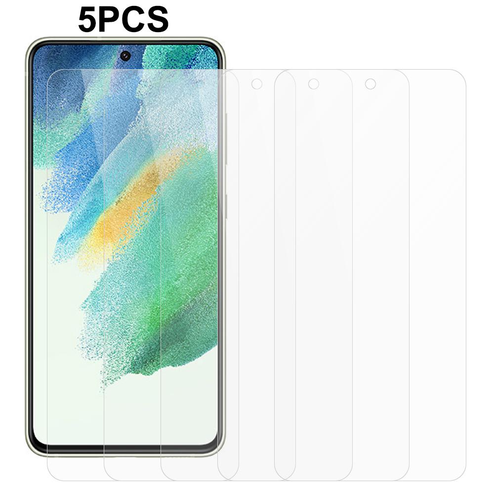 

5Pcs/Set for Samsung Galaxy S21 FE 5G 2.5D 0.3mm Screen Protector Anti-scratch Tempered Glass Film Type A