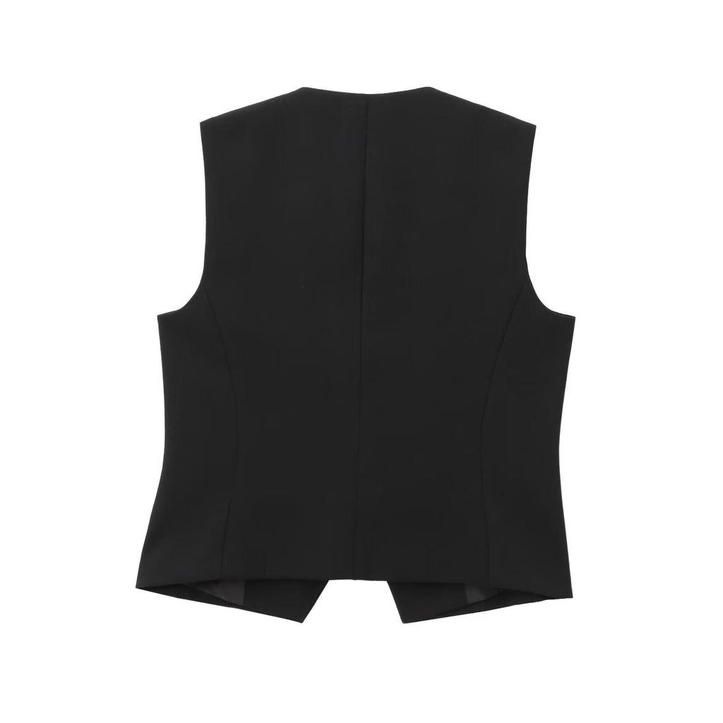 2024 Autumn Women's Asymmetrical Vest & Casual Pants - Euro-American Style Fashion