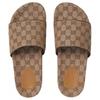 Gucci Papuci tip șlapi Bărbați Bej & Abanos 624695 H6320 9763