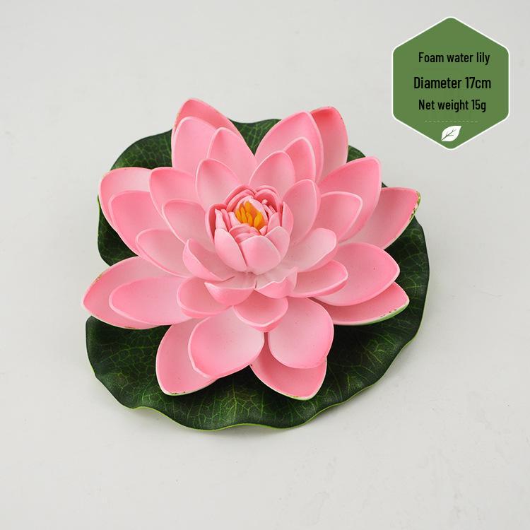 Artificial Lotus Leaf & Lotus Flower Pond Decorations for Fish Tanks & Living Rooms