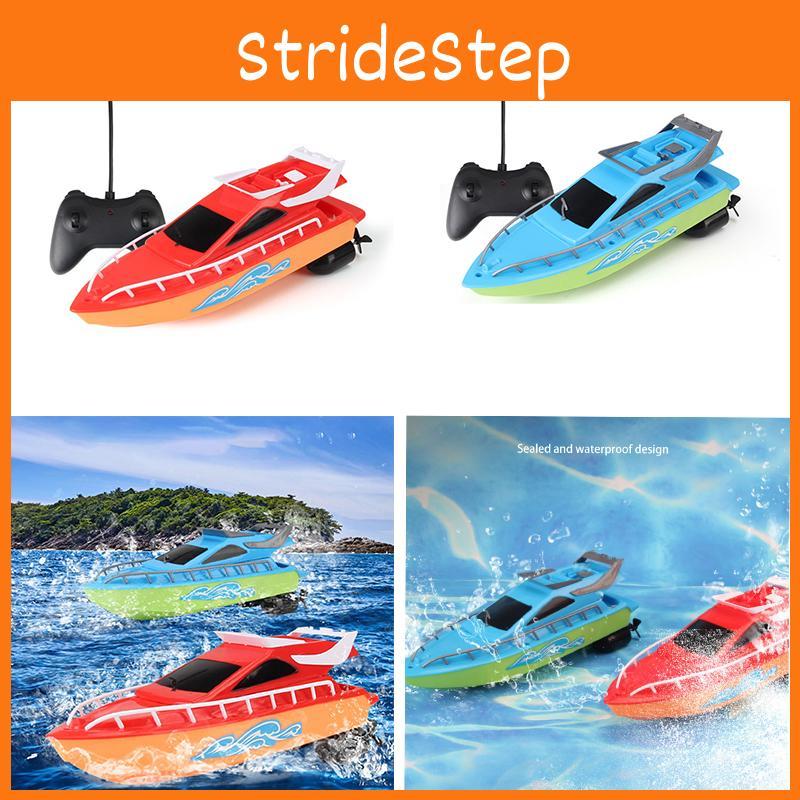 Lancha de Alta Velocidade com Controle Remoto Sem Fio, Brinquedo de Barco Aquático, Presente para Crianças para Desenvolvimento Intelectual e Coordenação Mão-Olho