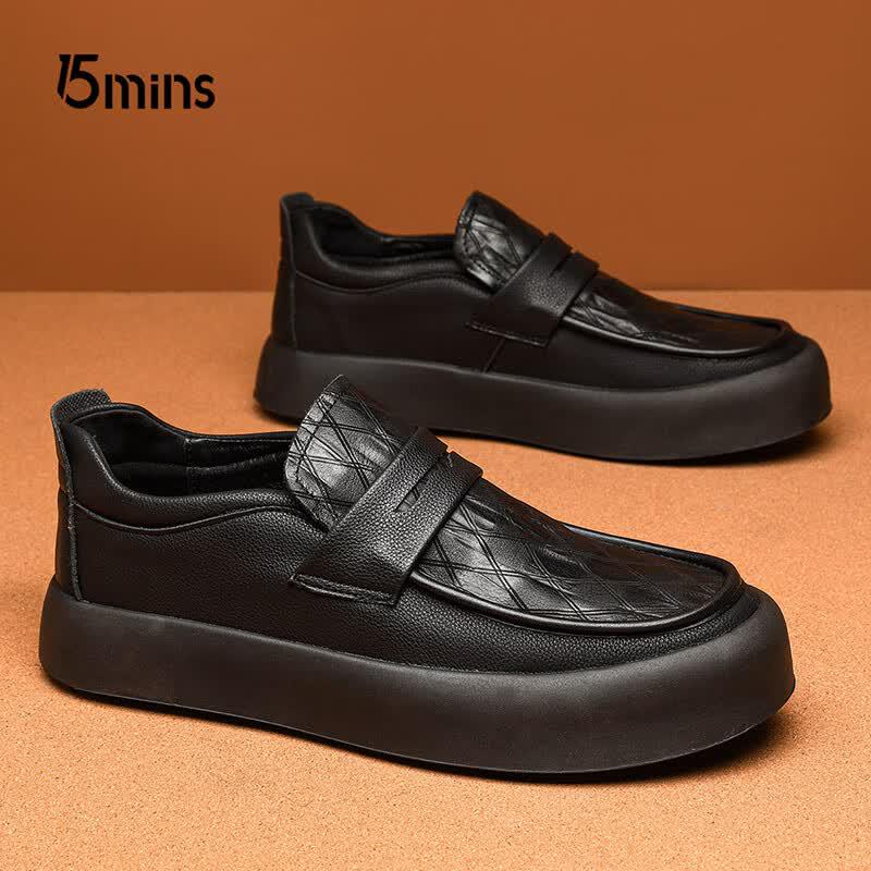 Men s Slip-On Loafers Casual Leather Driving Shoes 43